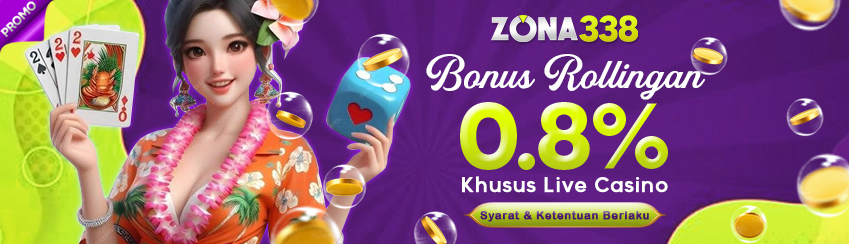 BONUS ROLLINGAN LIVE CASINO 0.8%