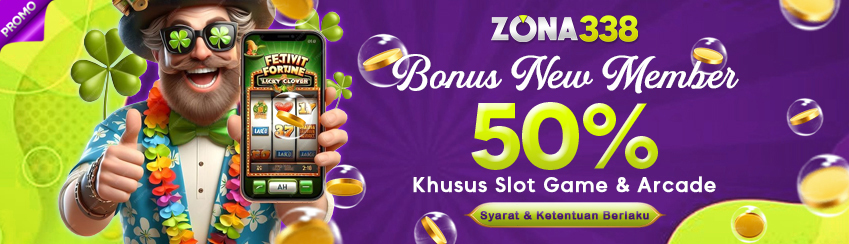 BONUS NEW MEMBER SLOT GAMES 50%